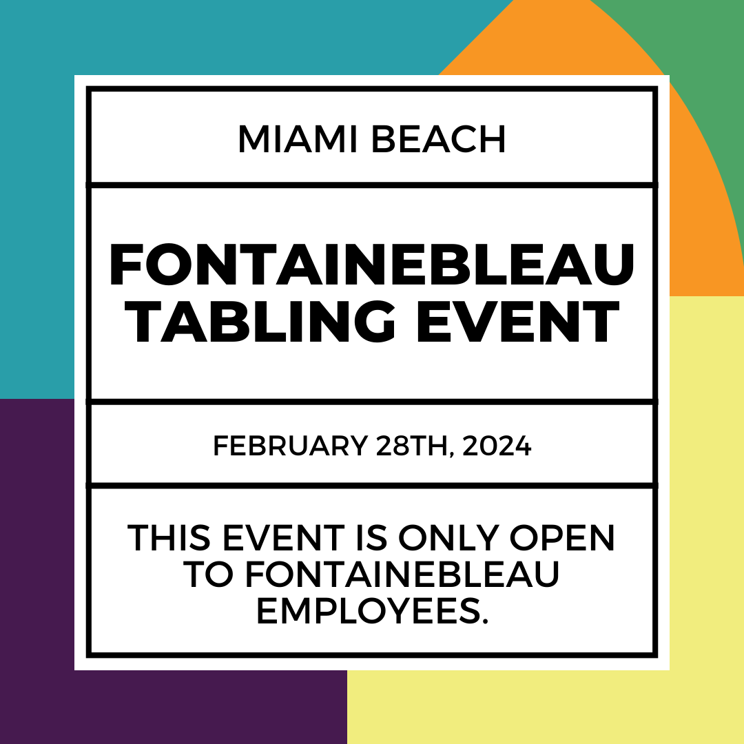 Fontainebleau Tabling Event