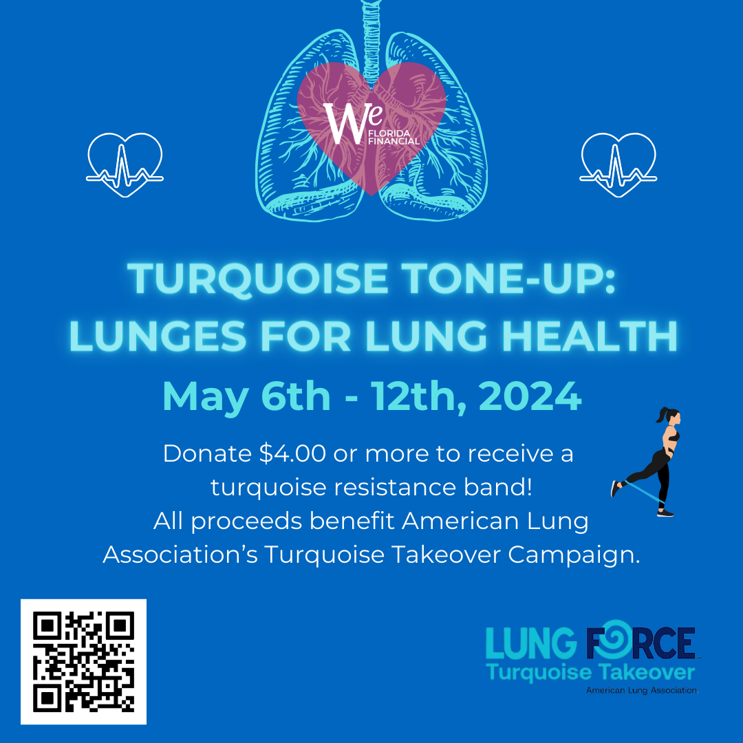Turquoise Tone-Up: Lunges for Lung Health May 6th – 12th, 2024